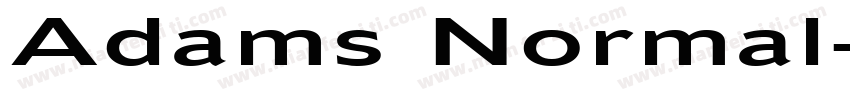 Adams Normal字体转换